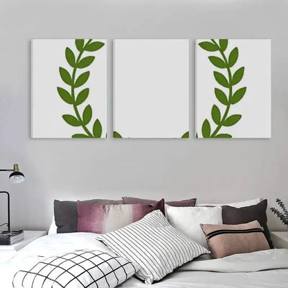 3pcs Graphic Design of Aan Olive Branch Wreath  Wall Art Set Canvas Framed 60x90cm - High Quality Print 100% Australian Made Wall Canvas Ready to Hang