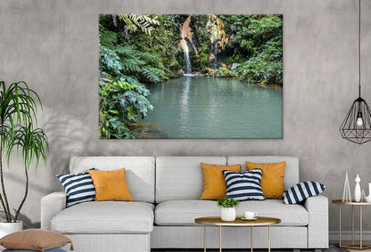 Small Waterfall In Santiago Wall Art Decor 100% Australian Made