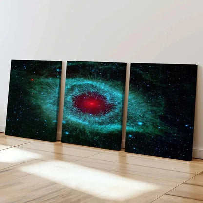 3pcs Outer Space Nebula Black Hole Wall Art Set Canvas Framed 40x60cm - High Quality Print 100% Australian Made Wall Canvas Ready to Hang
