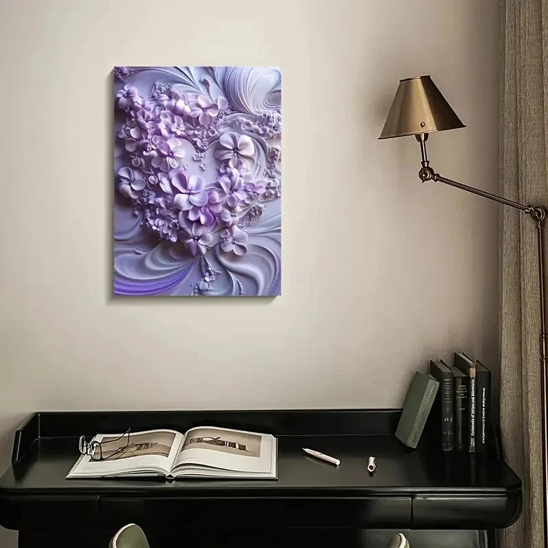 Featuring Design Heart Painting 40x60cm Metal Print Ready to Hang