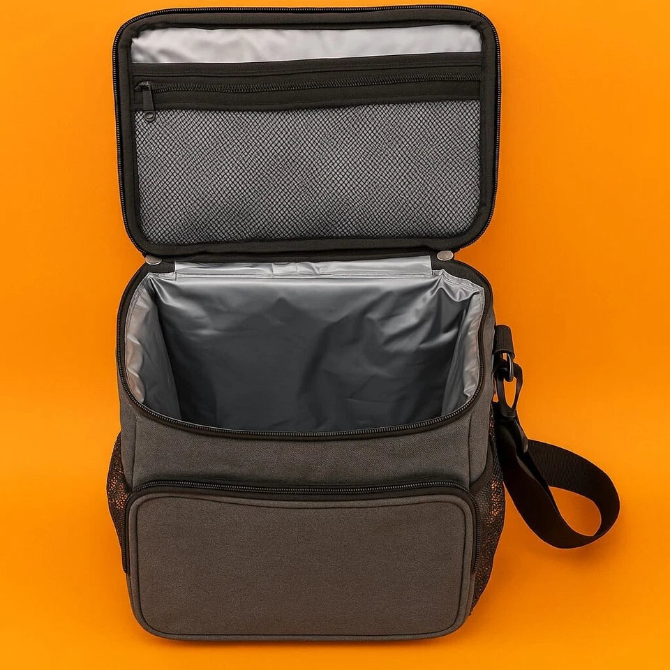 Insulated Lunch Bag Cooler - Large Capacity Thermal Lunch Box with Shoulder 25CM