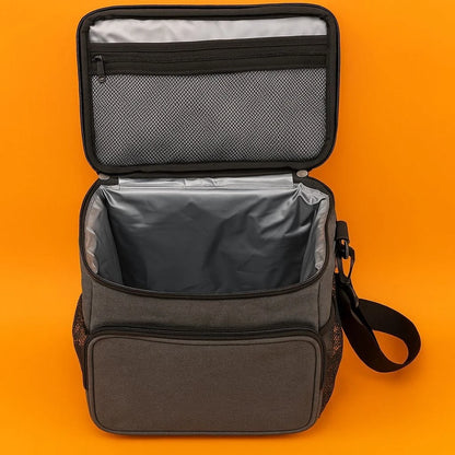 Insulated Lunch Bag Cooler - Large Capacity Thermal Lunch Box with Shoulder 25CM