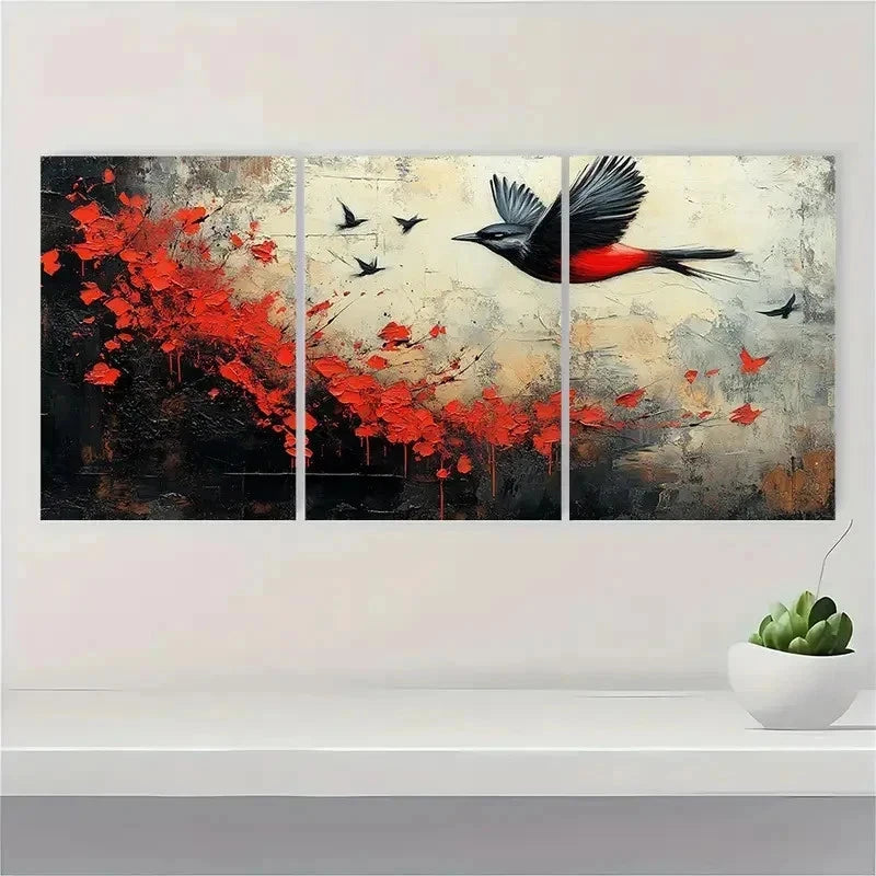 3pcs Modern Contemporary Giclée Perfect Wall Art Set Canvas Framed 40x60cm - High Quality Print 100% Australian Made Wall Canvas Ready to Hang