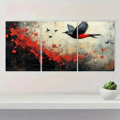 3pcs Modern Contemporary Giclée Perfect Wall Art Set Canvas Framed 40x60cm - High Quality Print 100% Australian Made Wall Canvas Ready to Hang