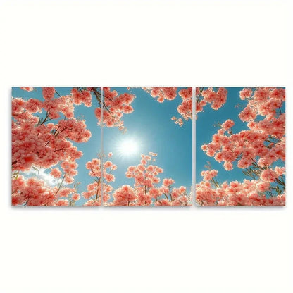 3pcs Flowering Gum Tree Australian Nature Wall Art Set Canvas Framed 40x60cm - High Quality Print 100% Australian Made Wall Canvas Ready to Hang