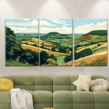 3pcs Peak District Landscape Nature Lover Metal Print Ready to Hang Art