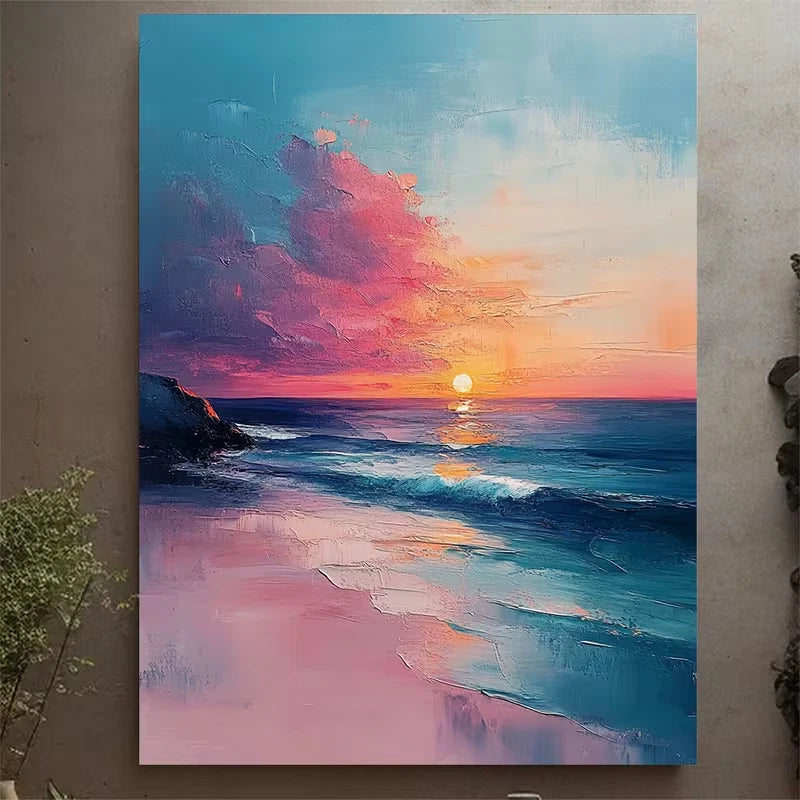 Radiant Sunset Clouds & Serene Sky Metal Print Ready to Hang