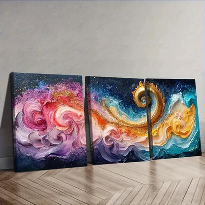 3pcs Featuring a Whale Wall Art Canvas Unframed - High Quality Print 100% Australian Made Wall Canvas