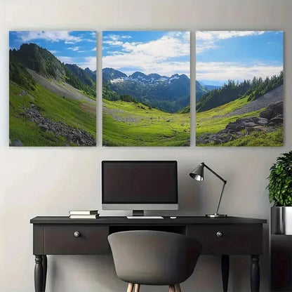 3pcs National Park Washington Decor Perfect Wall Art Canvas Framed 60x90cm