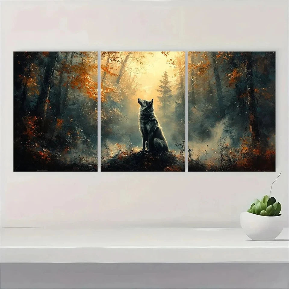 3pcs Botanical Black Cat in The Bathtub Metal Print Ready to Hang Art