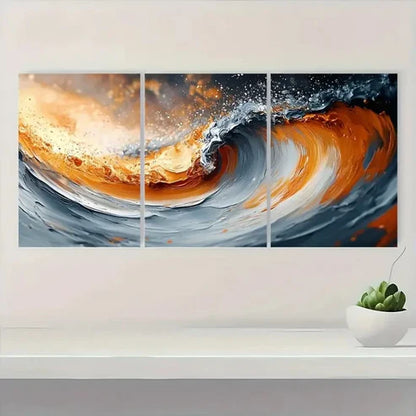 3pcs Brown Abstract Texture AT Wall Art Canvas Unframed – High Quality Print 100% Australian Made Wall Canvas