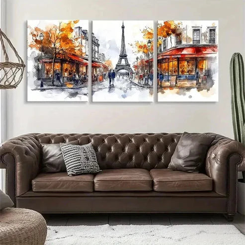 3pcs Dynamic Digital Influence Modern Perfect Wall Art Canvas Unframed - High Quality Print 100% Australian Made Wall Canvas
