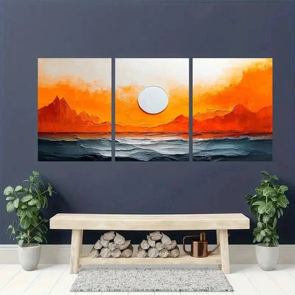 3pcs White Texture Minimalist Abstract Perfect Wall Art Set Canvas Framed 40x60cm - High Quality Print 100% Australian Made Wall Canvas Ready to Hang