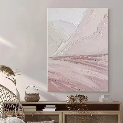 Abstract Landscape Soft Pastel Tones 60x90cm Metal Print Ready to Hang
