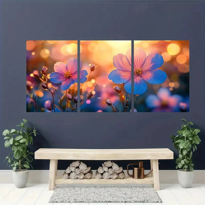 3pcs Modern Minimalist Botanical Photography Metal Print Ready to Hang Art