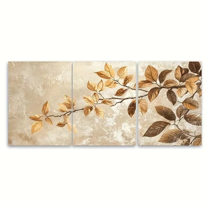 3pcs Botanical Rustic Galldry Wall Art Set Canvas Framed 50x70cm - High Quality Print 100% Australian Made Wall Canvas Ready to Hang