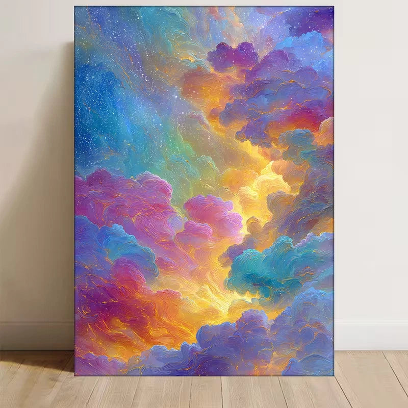 Celestial Galaxy Space Metal Print Ready to Hang