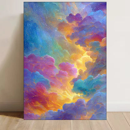 Celestial Galaxy Space Metal Print Ready to Hang