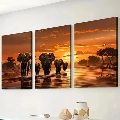 3pcs Featuring Natural Landscapes Perfect Wall Art Set Canvas Framed 40x60cm - High Quality Print 100% Australian Made Wall Canvas Ready to Hang