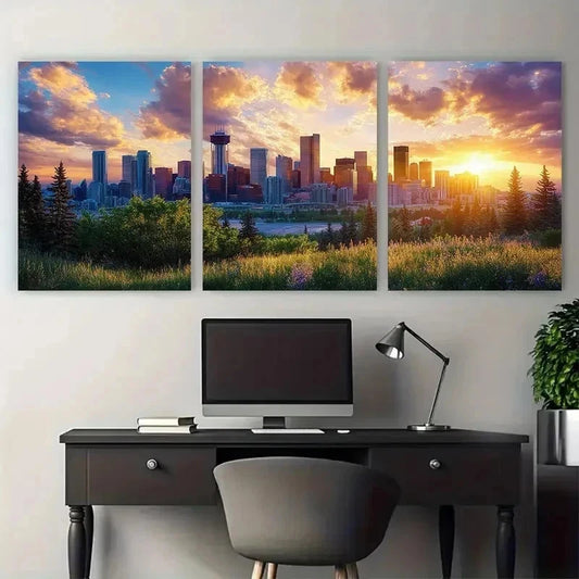 3pcs Colorful Tree Textured Abstract Perfect  Wall Art Set Canvas Framed 40x60cm - High Quality Print 100% Australian Made Wall Canvas Ready to Hang