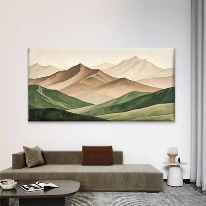 Abstract Mountain Landscape Wall Art Canvas Office Home Room Framed 120x60cm