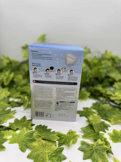 25 x 3M P2 Respirator 9123 Disposable Face Mask Breathable,Flat-fold, Disposable