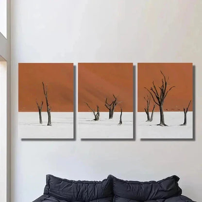 3pcs Simple Tree Decorative Painting Wall Art Canvas Unframed - High Quality Print 100% Australian Made Wall Canvas