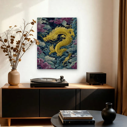 Asian Style Dragon 40x60cm Metal Print Ready to Hang