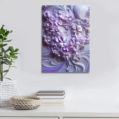 Featuring Design Heart Painting 40x60cm Metal Print Ready to Hang