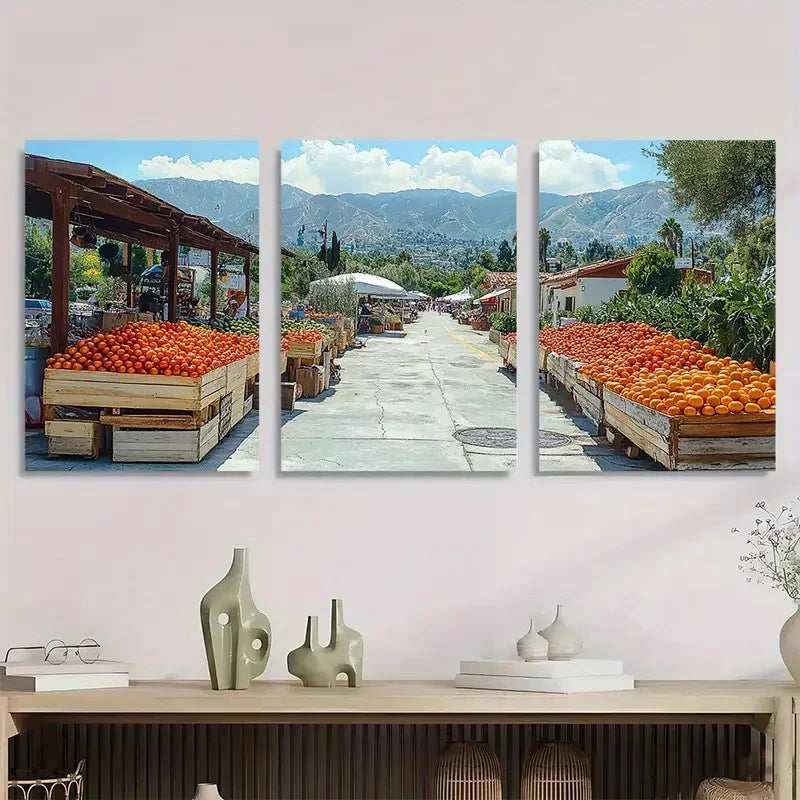 3pcs Los Angeles Cityscape Summer Perfect Wall Art Set Canvas Framed 40x60cm - High Quality Print 100% Australian Made Wall Canvas Ready to Hang