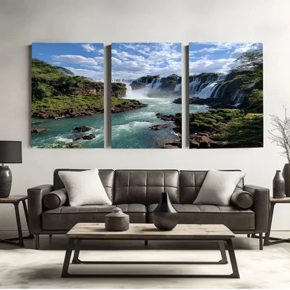 3pcs Karijini National Park in Australia Wall Art Set Canvas Framed 50x70cm - High Quality Print 100% Australian Made Wall Canvas Ready to Hang