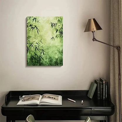 Serene Natural Scenery Grassland Painting 40x60cm Metal Print Ready to Hang