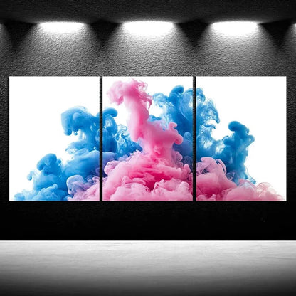 3pcs Modern Abstract Beautiful Lines Metal Print Ready to Hang Art