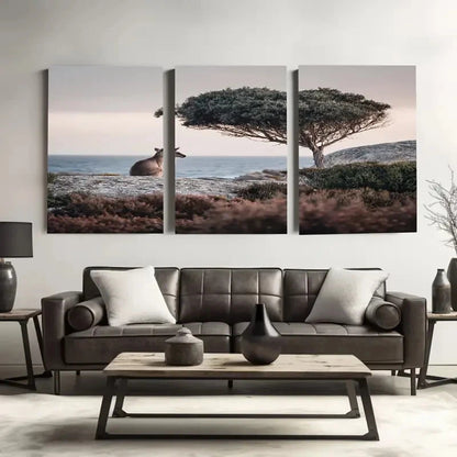 3pcs Kangaroo Island Reserve in Australia Wall Art Set Canvas Framed 60x90cm - High Quality Print 100% Australian Made Wall Canvas Ready to Hang