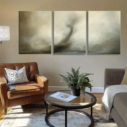 3pcs Dreamy Abstract Swirling Clouds Perfect Wall Art Canvas Unframed - High Quality Print 100% Australian Made Wall Canvas