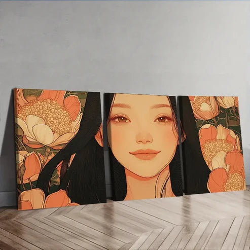 3pcs smile For Home Wall Art Set Canvas Unframed - High Quality Print 100% Australian Made Wall Canvas