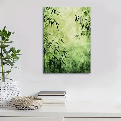 Serene Natural Scenery Grassland Painting 40x60cm Metal Print Ready to Hang