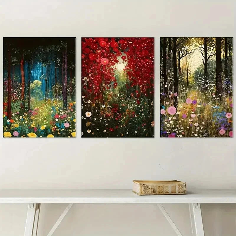 3pcs Natural Plant Leaves Landscape Perfect Wall Art Set Canvas Framed 40x60cm - High Quality Print 100% Australian Made Wall Canvas Ready to Hang