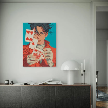 Ace of Hearts 60x90cm Metal Print Ready to Hang