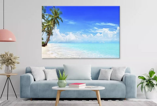 Vibrant Paradise Tropical Island   Wall Art Decor 100% Australian Made
