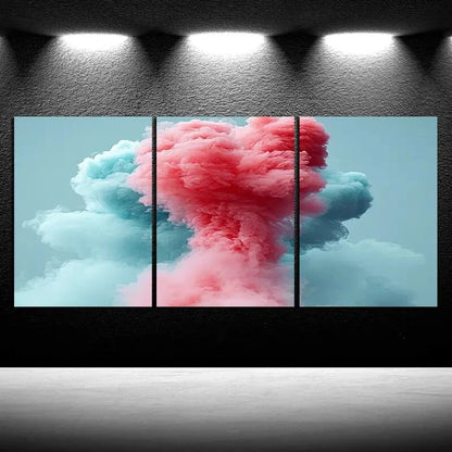 3pcs Featuring Beautiful Designs Under The Code Metal Print Ready to Hang Art