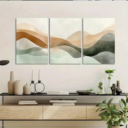 3pcs Watercolor Soft And Gentle With Delicate Wall Art Set Canvas Framed 50x70cm - High Quality Print 100% Australian Made Wall Canvas Ready to Hang