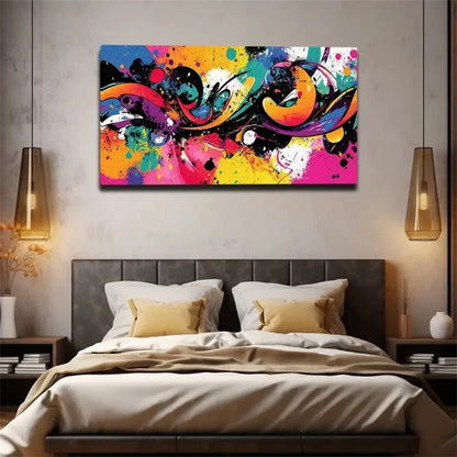 Modern Minimalist Abstract Wall Art Canvas Office Home Room Framed 120x60cm