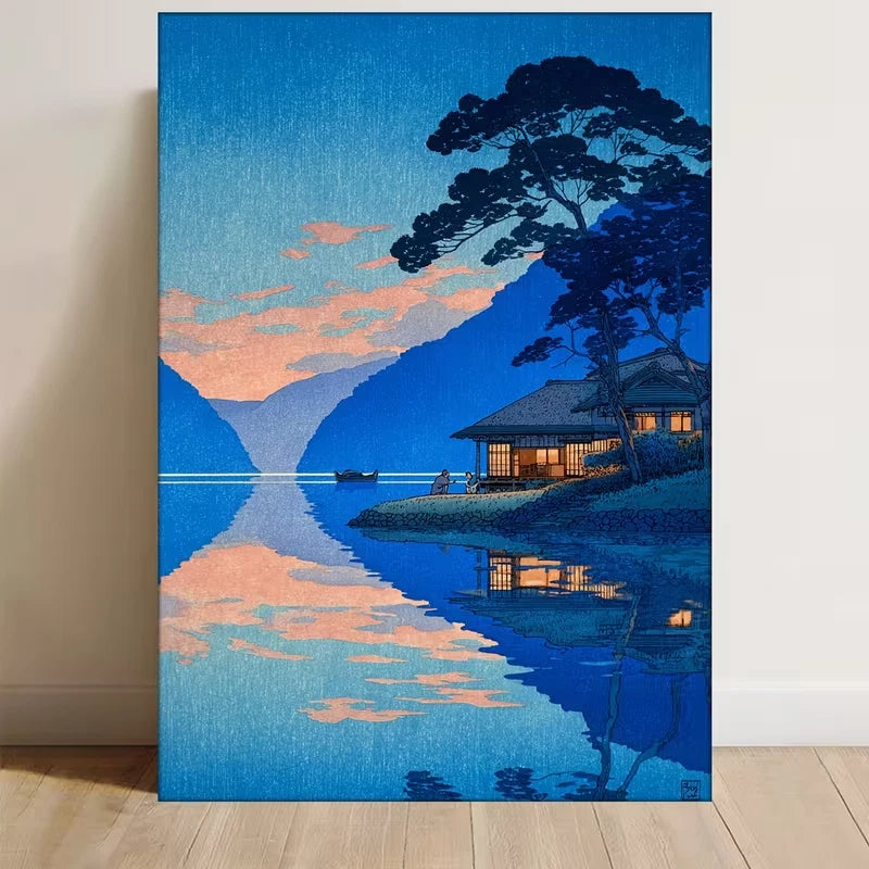 'Daybreak Over Lake Yamanaka Metal Print Ready to Hang