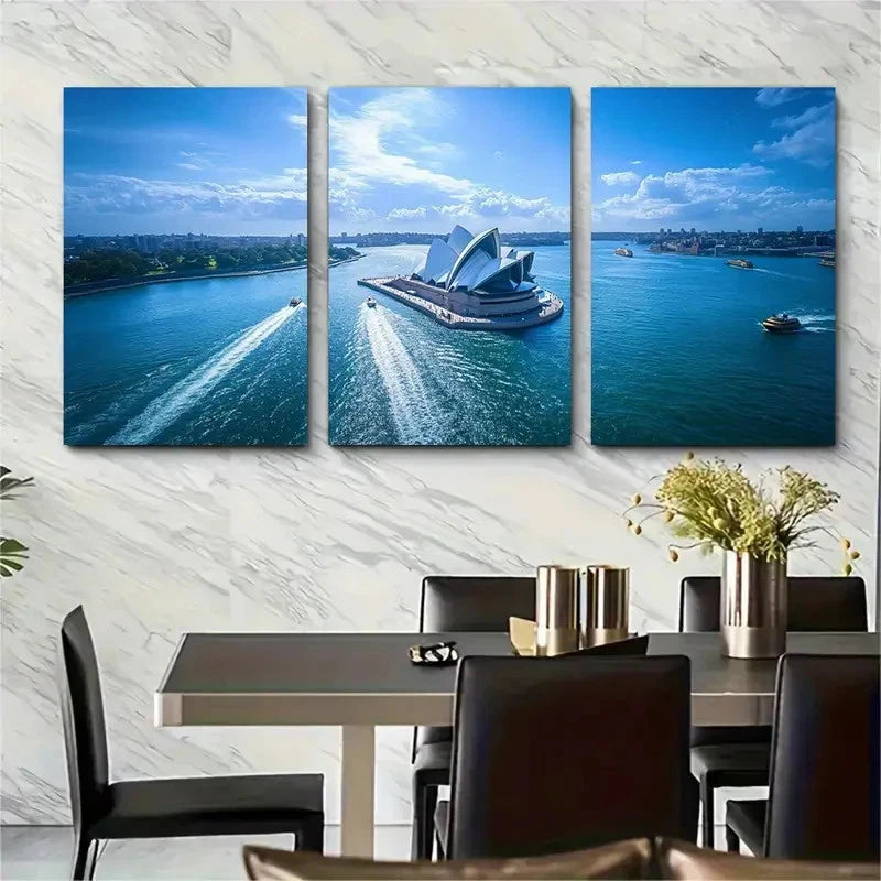 3pcs Australia Travel Hunter Valley Zoo Metal Print Ready to Hang Art