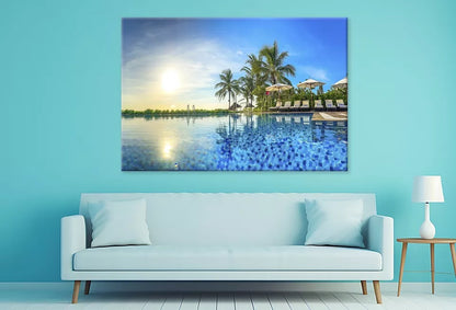 Pool Resort In Da Nang, Vietnam   Wall Art Decor 100% Australian Made