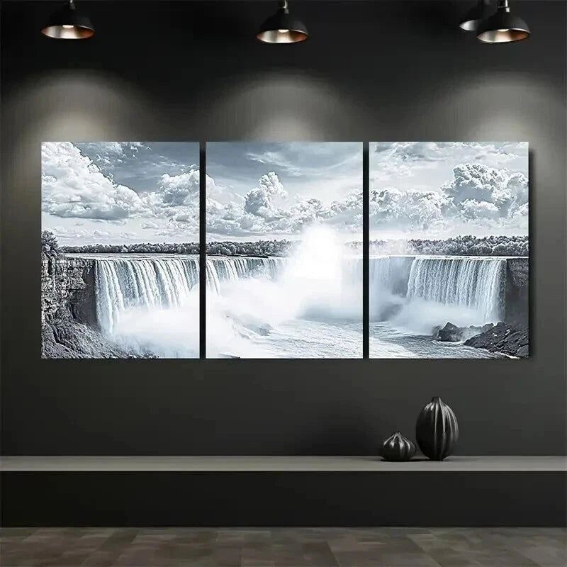 3pcs Beautiful Niagara Falls Decoration Wall Art Set Canvas Framed 40x60cm - High Quality Print 100% Australian Made Wall Canvas Ready to Hang