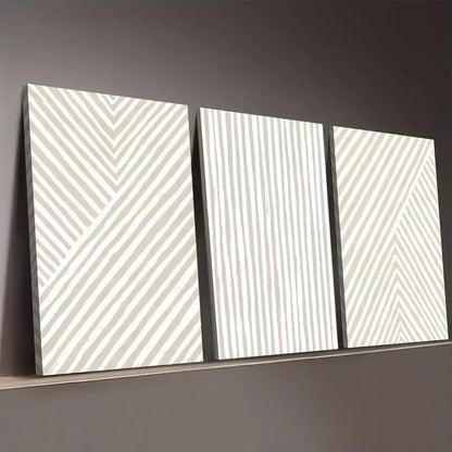 3pcs Minimalist Style Modern Line Arrangement Wall Art Set Canvas Framed 50x70cm - High Quality Print 100% Australian Made Wall Canvas Ready to Hang