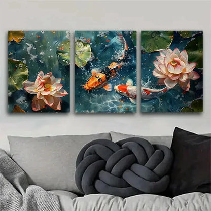 3pcs Abstract Purple Swirl Modern Fluid Perfect Wall Art Set Canvas Framed 40x60cm - High Quality Print 100% Australian Made Wall Canvas Ready to Hang