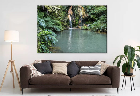 Small Waterfall In Santiago Wall Art Decor 100% Australian Made